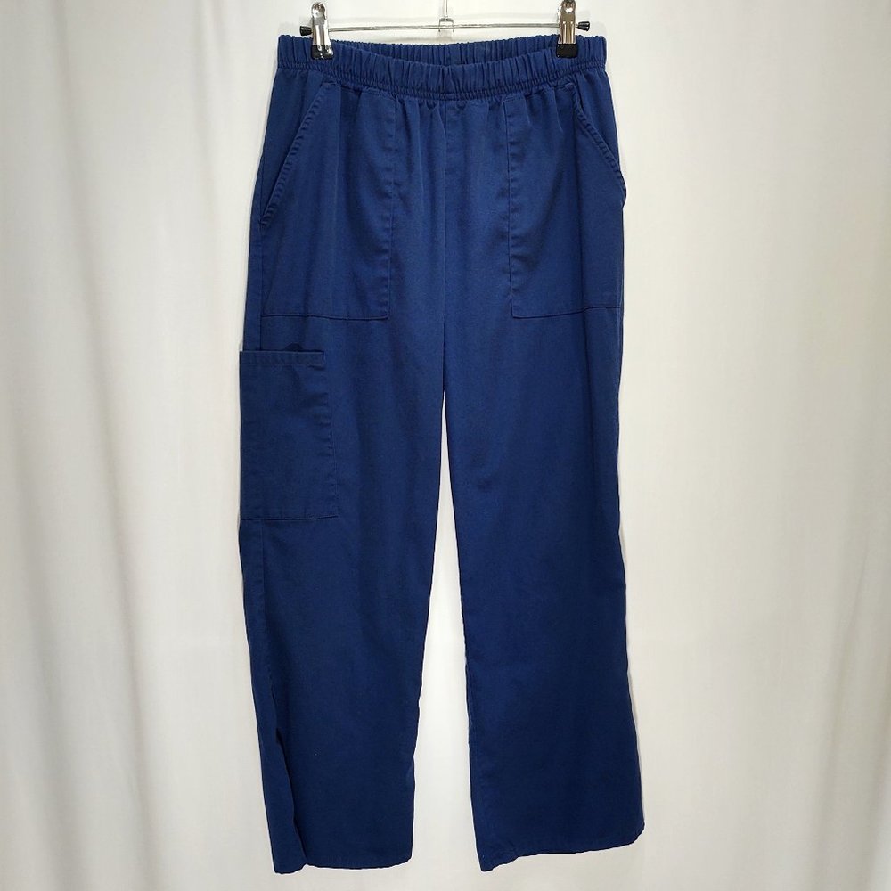 3/$30 Scrubstar Navy Blue Scrub Pants Petite Med